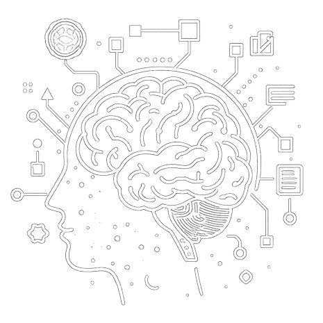 ai head illustration